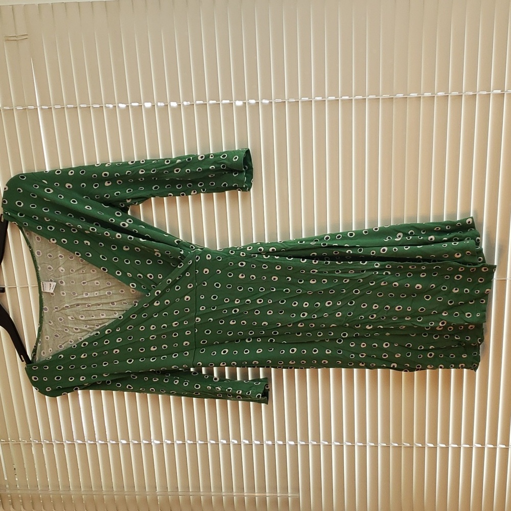 Green Wrap Dress | Size XS